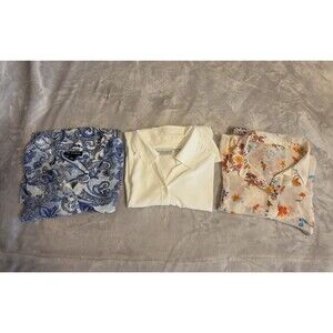 Lot of 3 Women's Sheer Tops, Size XL, Various Brands, See Description
